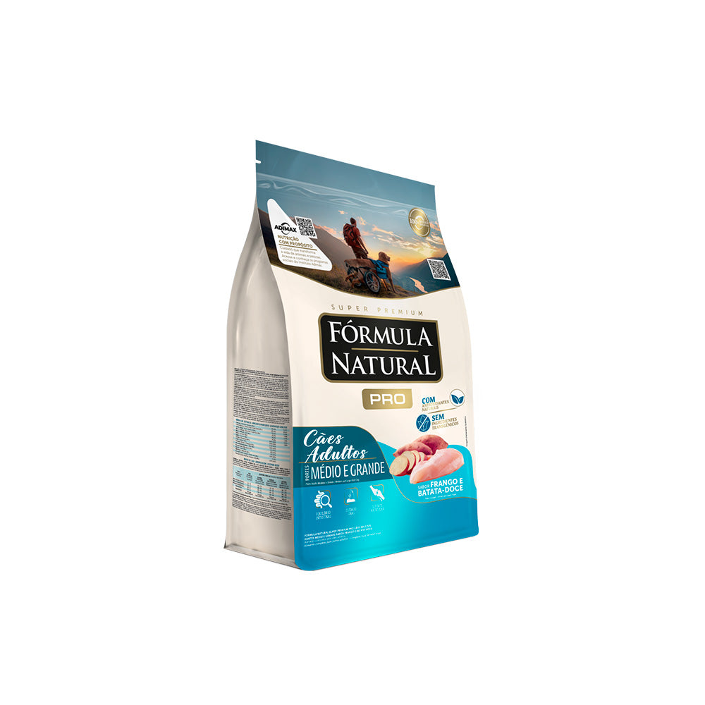 Fórmula Natural Pro - Adultos - Porte Médio e Grande - Frango e Batata-Doce - 15KG