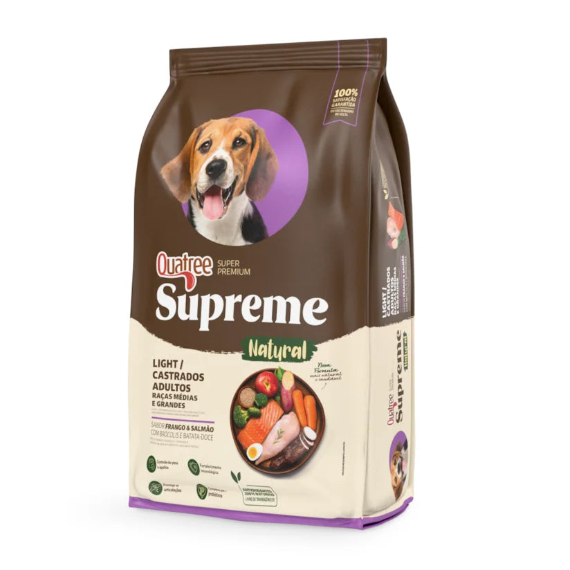 Quatree Supreme - Adultos - Light - Salmão & Batata Doce - 15KG