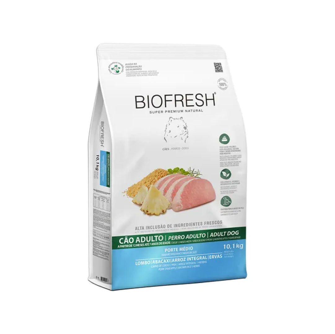 Biofresh - Adultos - Porte Médio - Lombo e Abacaxi - 10KG