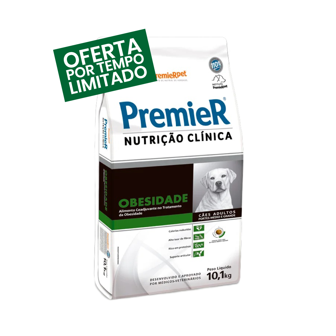 Premier Nutrição Obesidade - Adultos - Porte Médio & Grande - 10KG