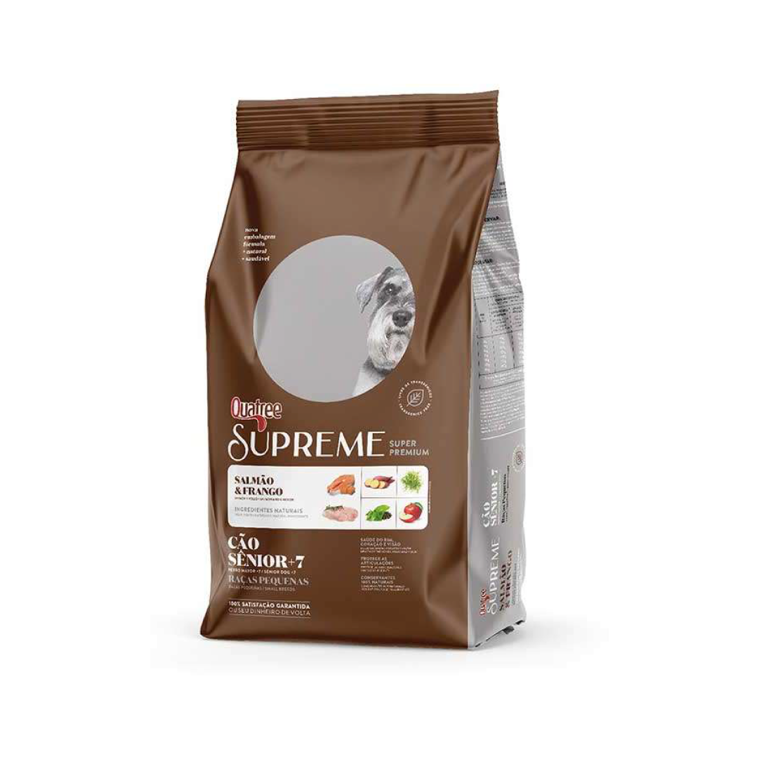 Quatree Supreme - Sênior - Porte Pequeno - Salmão e Frango - 10KG