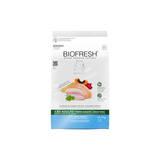 Biofresh Mix de Carne, Frutas, Legumes e Ervas Frescas - Adultos - Porte Médio - 10,1KG