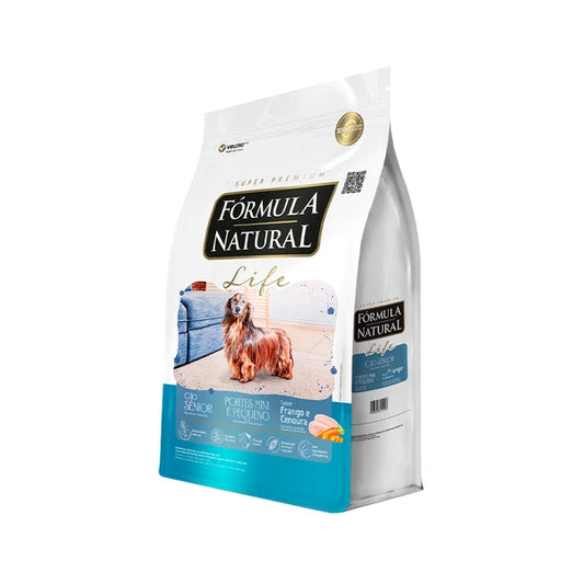 Fórmula Natural Life - Sênior - Porte Mini e Pequeno - Frango e Cenoura - 10KG