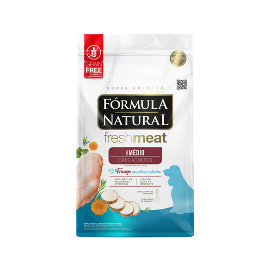 Adimax FreshMeat - Adultos - Raças Médias - 12KG