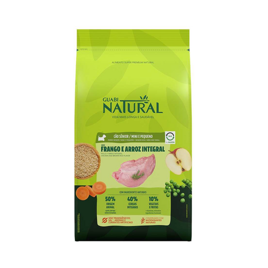 Guabi Natural - Sênior - Porte Pequeno - Frango e Arroz Integral - 10KG