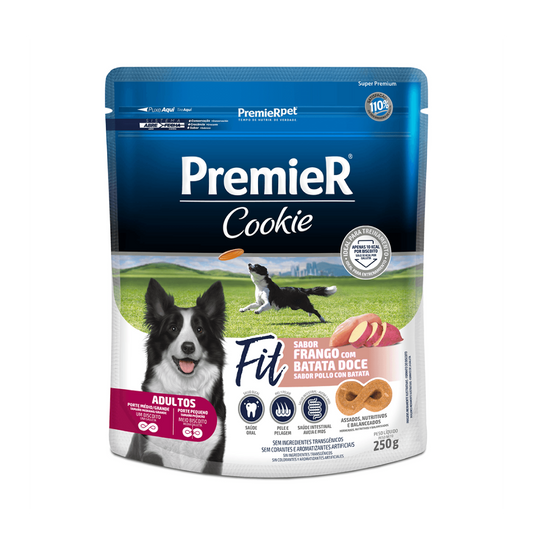 Premier Cookie - Fit - Frango com Batata Doce - Adultos