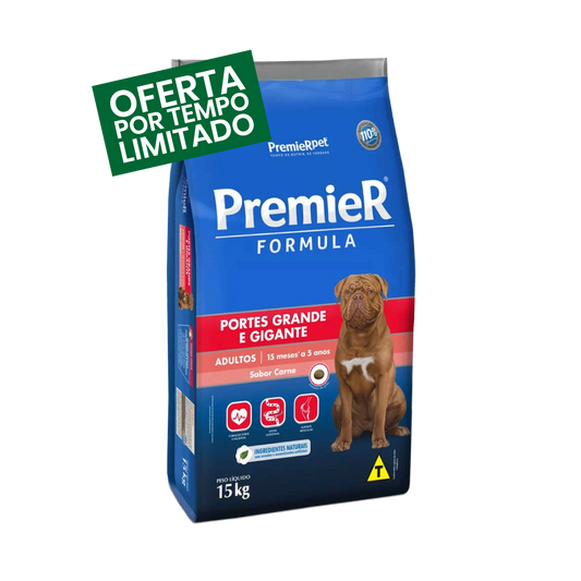 Premier Formula - Porte Grande & Gigante - Carne - 15KG