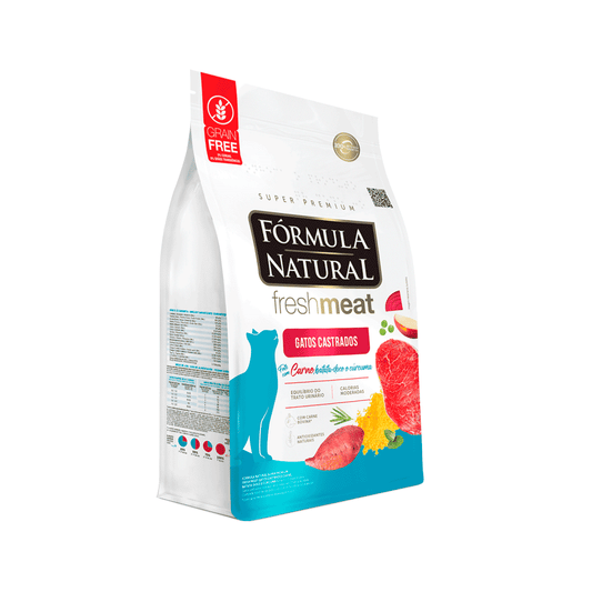 Freshmeat - Fórmula Natural - Gatos Castrados - Adultos - Carne - 7KG