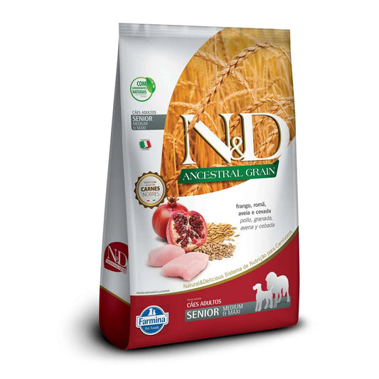 N&D Ancestral Grain - Sênior - Porte Médio e Grande - 10KG